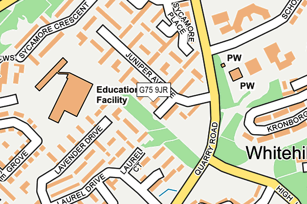 G75 9JR map - OS OpenMap – Local (Ordnance Survey) G75 9JR map - OS OpenMap – Local (Ordnance Survey)