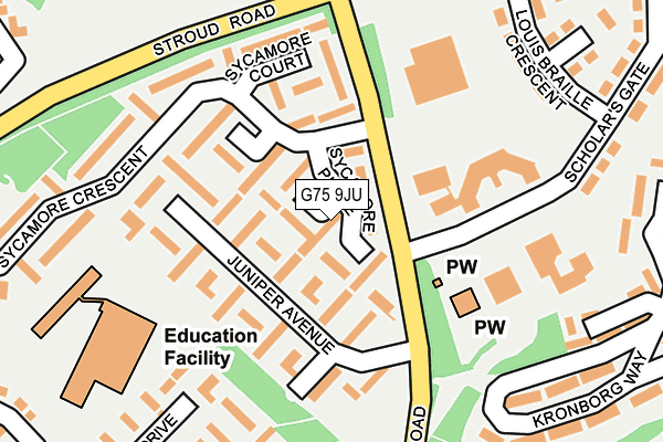G75 9JU map - OS OpenMap – Local (Ordnance Survey) G75 9JU map - OS OpenMap – Local (Ordnance Survey)