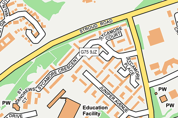 G75 9JZ map - OS OpenMap – Local (Ordnance Survey) G75 9JZ map - OS OpenMap – Local (Ordnance Survey)