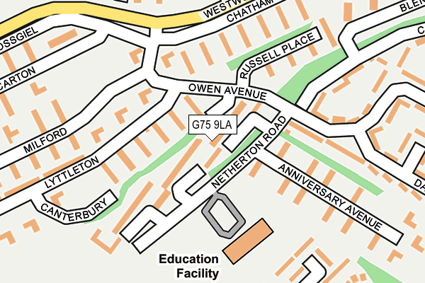 G75 9LA map - OS OpenMap – Local (Ordnance Survey) G75 9LA map - OS OpenMap – Local (Ordnance Survey)