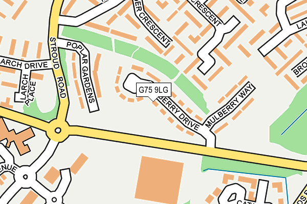 G75 9LG map - OS OpenMap – Local (Ordnance Survey) G75 9LG map - OS OpenMap – Local (Ordnance Survey)