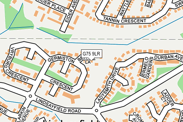 G75 9LR map - OS OpenMap – Local (Ordnance Survey) G75 9LR map - OS OpenMap – Local (Ordnance Survey)