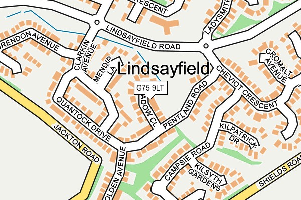 G75 9LT map - OS OpenMap – Local (Ordnance Survey) G75 9LT map - OS OpenMap – Local (Ordnance Survey)