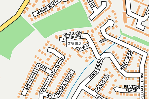 G75 9LZ map - OS OpenMap – Local (Ordnance Survey) G75 9LZ map - OS OpenMap – Local (Ordnance Survey)