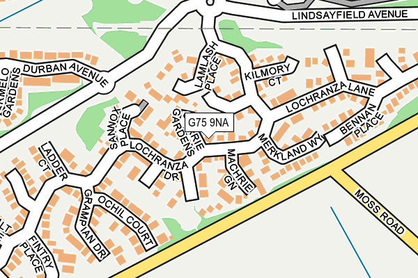 G75 9NA map - OS OpenMap – Local (Ordnance Survey) G75 9NA map - OS OpenMap – Local (Ordnance Survey)