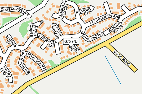 G75 9NJ map - OS OpenMap – Local (Ordnance Survey) G75 9NJ map - OS OpenMap – Local (Ordnance Survey)