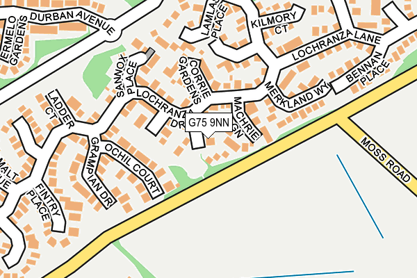 G75 9NN map - OS OpenMap – Local (Ordnance Survey) G75 9NN map - OS OpenMap – Local (Ordnance Survey)