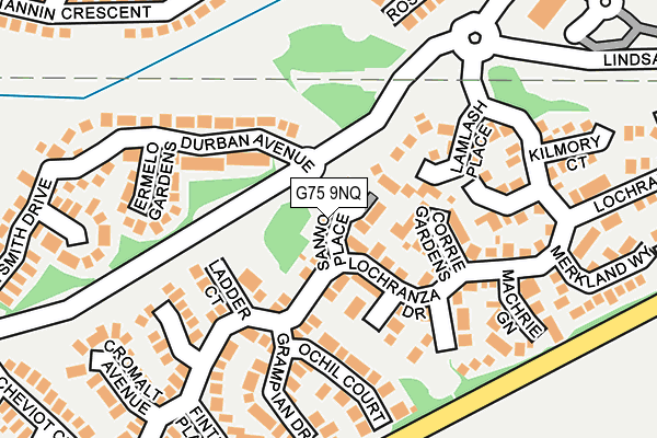 G75 9NQ map - OS OpenMap – Local (Ordnance Survey) G75 9NQ map - OS OpenMap – Local (Ordnance Survey)