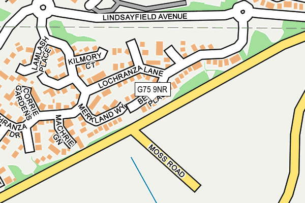 G75 9NR map - OS OpenMap – Local (Ordnance Survey)