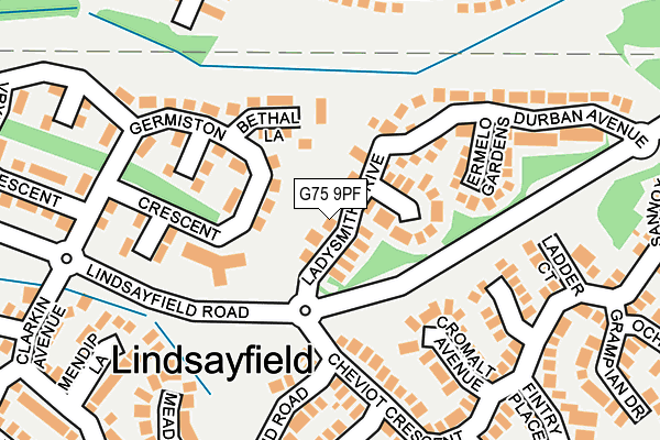 G75 9PF map - OS OpenMap – Local (Ordnance Survey) G75 9PF map - OS OpenMap – Local (Ordnance Survey)