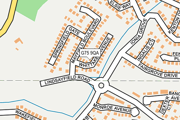 G75 9QA map - OS OpenMap – Local (Ordnance Survey) G75 9QA map - OS OpenMap – Local (Ordnance Survey)