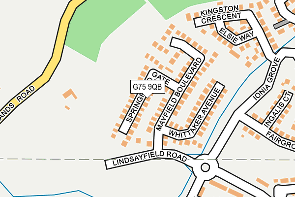 G75 9QB map - OS OpenMap – Local (Ordnance Survey) G75 9QB map - OS OpenMap – Local (Ordnance Survey)