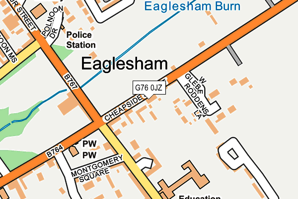 G76 0JZ map - OS OpenMap – Local (Ordnance Survey) G76 0JZ map - OS OpenMap – Local (Ordnance Survey)