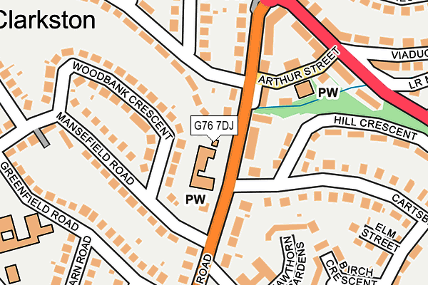 G76 7DJ map - OS OpenMap – Local (Ordnance Survey) G76 7DJ map - OS OpenMap – Local (Ordnance Survey)
