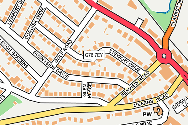 G76 7EY map - OS OpenMap – Local (Ordnance Survey) G76 7EY map - OS OpenMap – Local (Ordnance Survey)