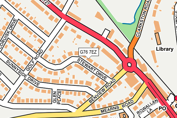 G76 7EZ map - OS OpenMap – Local (Ordnance Survey) G76 7EZ map - OS OpenMap – Local (Ordnance Survey)