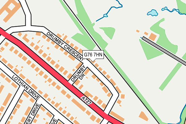 G76 7HN map - OS OpenMap – Local (Ordnance Survey) G76 7HN map - OS OpenMap – Local (Ordnance Survey)