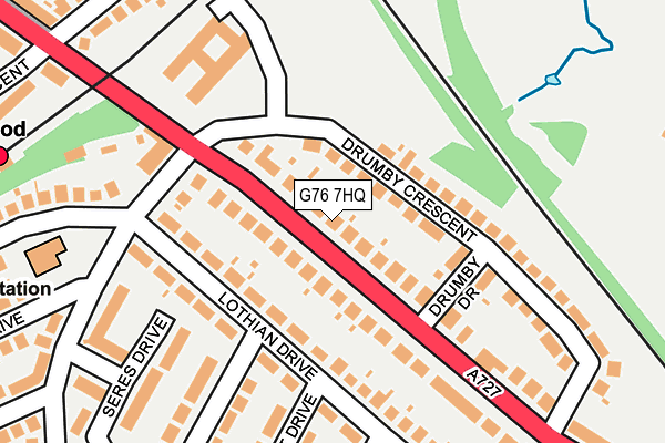 G76 7HQ map - OS OpenMap – Local (Ordnance Survey) G76 7HQ map - OS OpenMap – Local (Ordnance Survey)