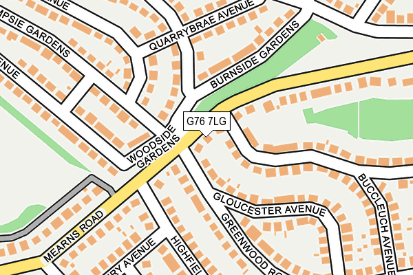 G76 7LG map - OS OpenMap – Local (Ordnance Survey) G76 7LG map - OS OpenMap – Local (Ordnance Survey)