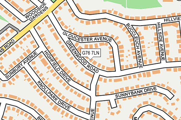 G76 7LN map - OS OpenMap – Local (Ordnance Survey) G76 7LN map - OS OpenMap – Local (Ordnance Survey)