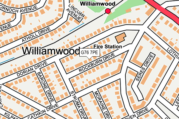 G76 7PE map - OS OpenMap – Local (Ordnance Survey) G76 7PE map - OS OpenMap – Local (Ordnance Survey)