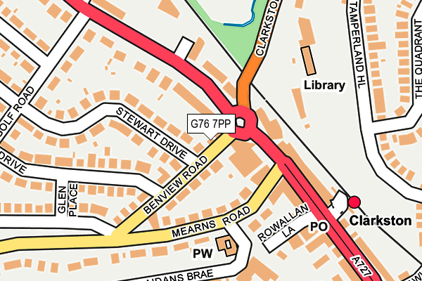 G76 7PP map - OS OpenMap – Local (Ordnance Survey) G76 7PP map - OS OpenMap – Local (Ordnance Survey)