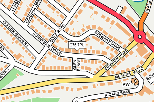 G76 7PU map - OS OpenMap – Local (Ordnance Survey) G76 7PU map - OS OpenMap – Local (Ordnance Survey)