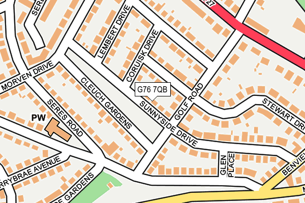 G76 7QB map - OS OpenMap – Local (Ordnance Survey) G76 7QB map - OS OpenMap – Local (Ordnance Survey)