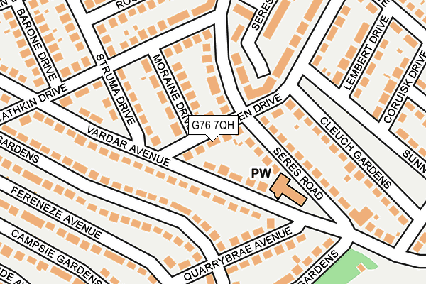 G76 7QH map - OS OpenMap – Local (Ordnance Survey) G76 7QH map - OS OpenMap – Local (Ordnance Survey)