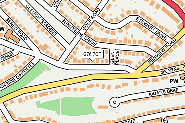 G76 7QT map - OS OpenMap – Local (Ordnance Survey) G76 7QT map - OS OpenMap – Local (Ordnance Survey)