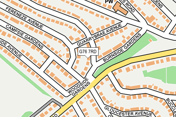 G76 7RD map - OS OpenMap – Local (Ordnance Survey) G76 7RD map - OS OpenMap – Local (Ordnance Survey)