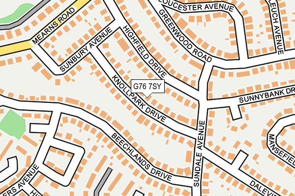 G76 7SY map - OS OpenMap – Local (Ordnance Survey) G76 7SY map - OS OpenMap – Local (Ordnance Survey)