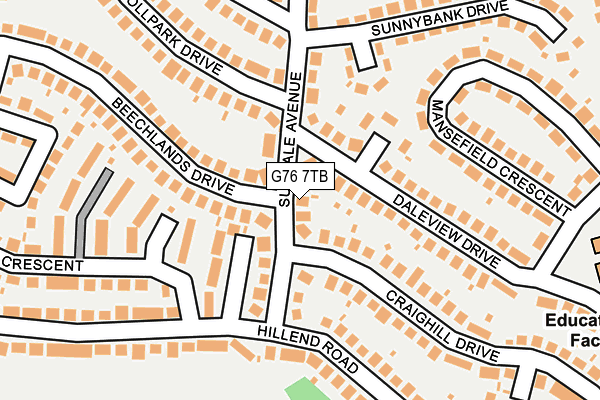 G76 7TB map - OS OpenMap – Local (Ordnance Survey) G76 7TB map - OS OpenMap – Local (Ordnance Survey)