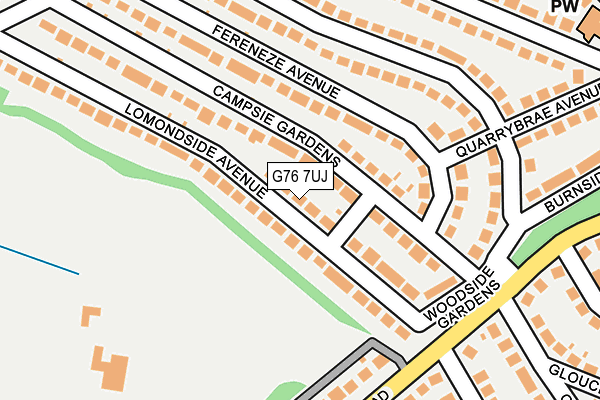 G76 7UJ map - OS OpenMap – Local (Ordnance Survey) G76 7UJ map - OS OpenMap – Local (Ordnance Survey)