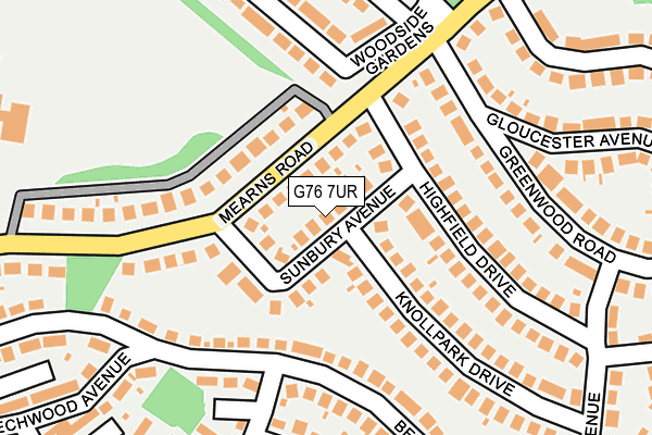 G76 7UR map - OS OpenMap – Local (Ordnance Survey) G76 7UR map - OS OpenMap – Local (Ordnance Survey)