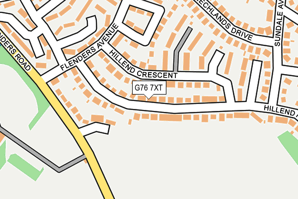 G76 7XT map - OS OpenMap – Local (Ordnance Survey) G76 7XT map - OS OpenMap – Local (Ordnance Survey)