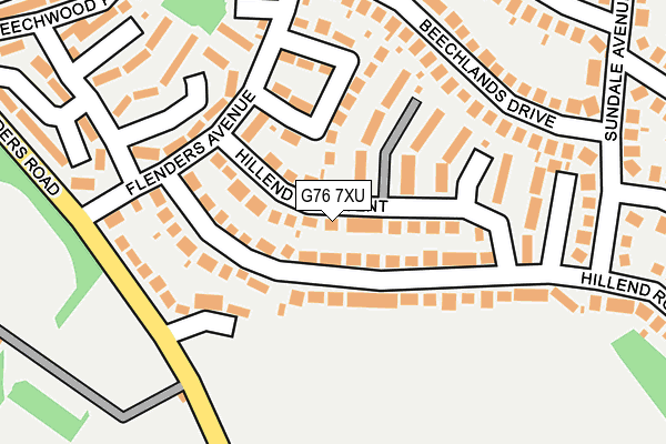 G76 7XU map - OS OpenMap – Local (Ordnance Survey) G76 7XU map - OS OpenMap – Local (Ordnance Survey)