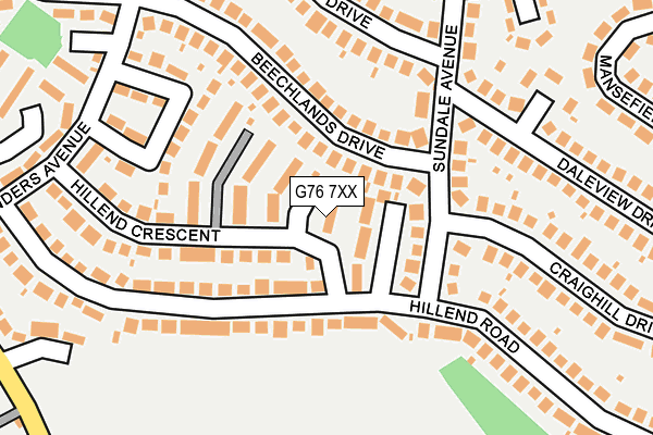 G76 7XX map - OS OpenMap – Local (Ordnance Survey) G76 7XX map - OS OpenMap – Local (Ordnance Survey)