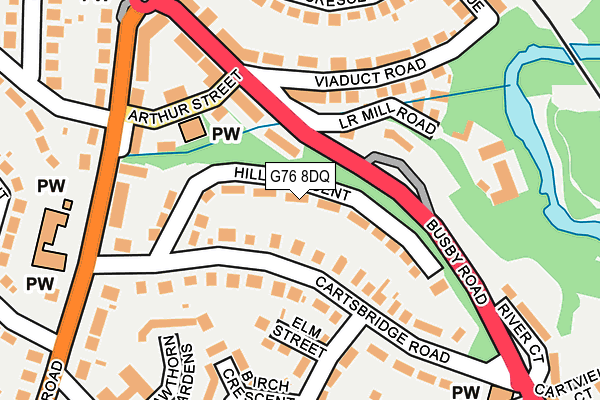 G76 8DQ map - OS OpenMap – Local (Ordnance Survey) G76 8DQ map - OS OpenMap – Local (Ordnance Survey)