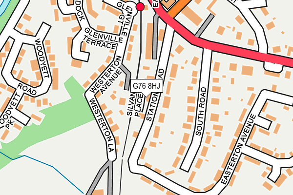 G76 8HJ map - OS OpenMap – Local (Ordnance Survey) G76 8HJ map - OS OpenMap – Local (Ordnance Survey)