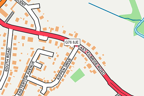 G76 8JE map - OS OpenMap – Local (Ordnance Survey) G76 8JE map - OS OpenMap – Local (Ordnance Survey)