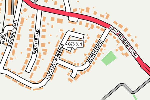 G76 8JN map - OS OpenMap – Local (Ordnance Survey)