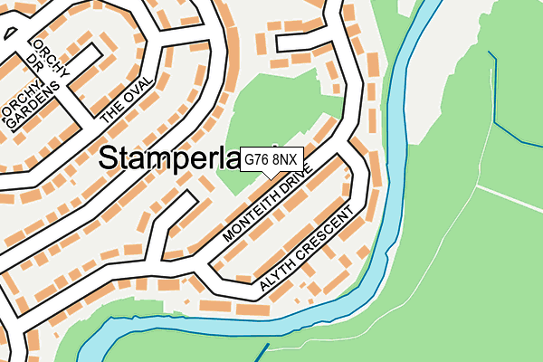 G76 8NX map - OS OpenMap – Local (Ordnance Survey) G76 8NX map - OS OpenMap – Local (Ordnance Survey)