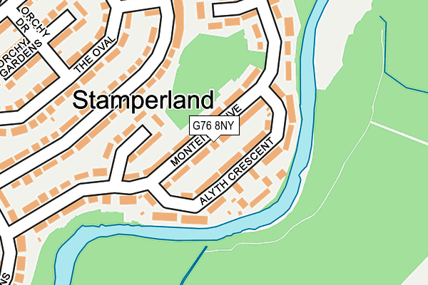 G76 8NY map - OS OpenMap – Local (Ordnance Survey) G76 8NY map - OS OpenMap – Local (Ordnance Survey)