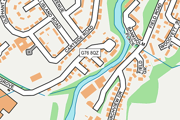 G76 8QZ map - OS OpenMap – Local (Ordnance Survey) G76 8QZ map - OS OpenMap – Local (Ordnance Survey)