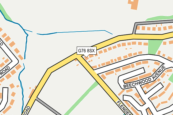 G76 8SX map - OS OpenMap – Local (Ordnance Survey) G76 8SX map - OS OpenMap – Local (Ordnance Survey)