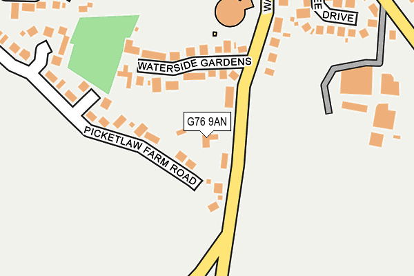 G76 9AN map - OS OpenMap – Local (Ordnance Survey) G76 9AN map - OS OpenMap – Local (Ordnance Survey)