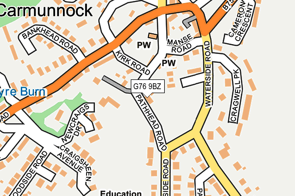 G76 9BZ map - OS OpenMap – Local (Ordnance Survey) G76 9BZ map - OS OpenMap – Local (Ordnance Survey)