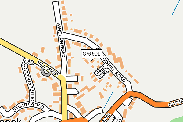 G76 9DL map - OS OpenMap – Local (Ordnance Survey) G76 9DL map - OS OpenMap – Local (Ordnance Survey)