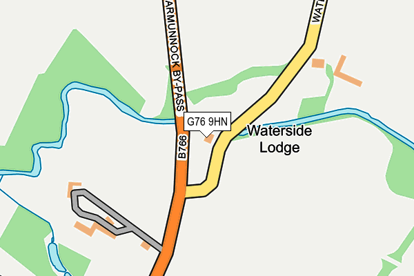 G76 9HN map - OS OpenMap – Local (Ordnance Survey)